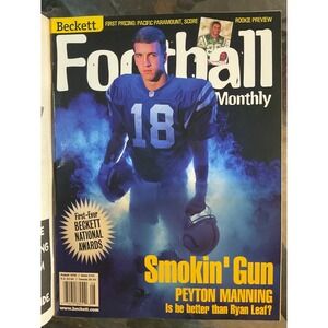 Beckett Football Monthly August 1998 Issue 101 Peyton Manning Rookie Cover NFL